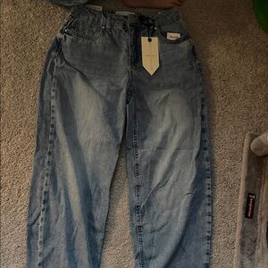 Zara Light Blue Boyfriend Jeans